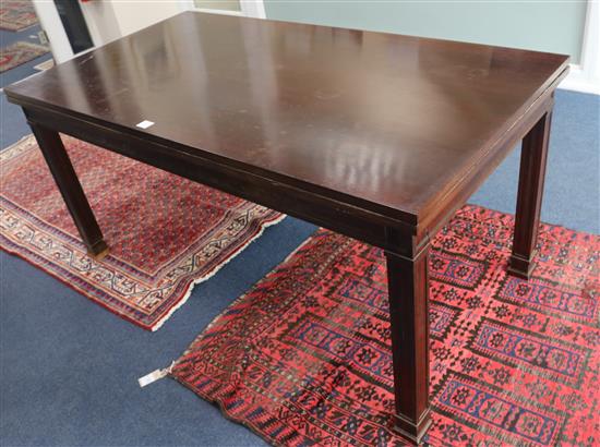 A George III style mahogany extending serving table, W.160cm